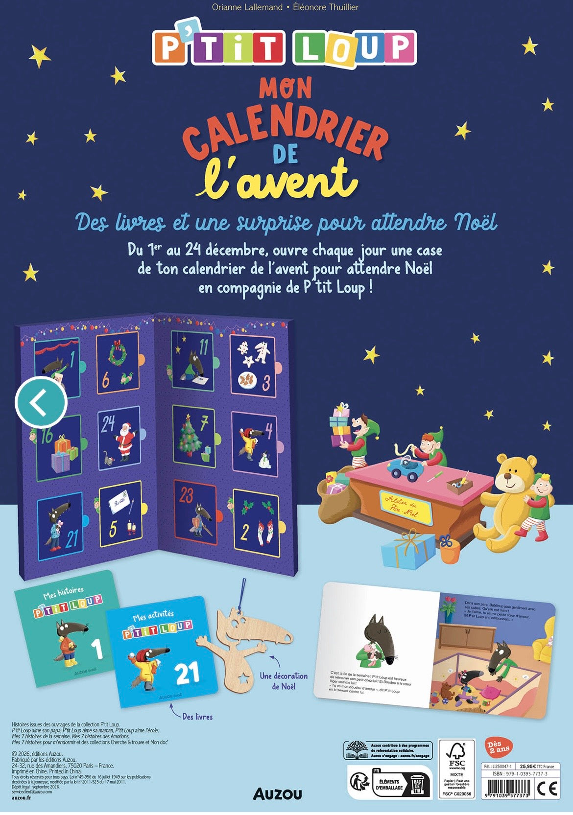 P'TIT LOUP - MON CALENDRIER DE L'AVENT