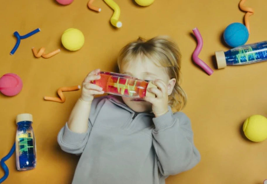 Bouteille sensorielle - Spiral Pink