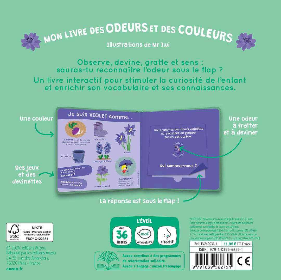 MON LIVRE DES ODEURS ET DES COULEURS - LE PRINTEMPS