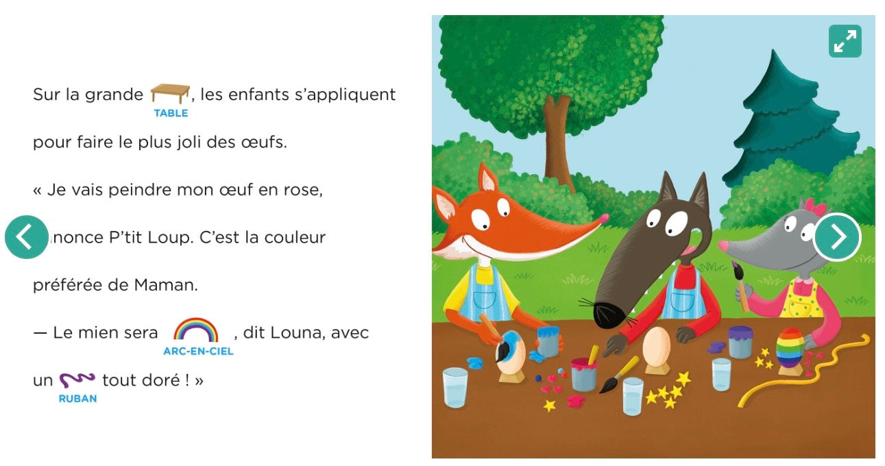 JE LIS AVEC TOI - P'TIT LOUP ET LA CHASSE AUX OEUFS DE PÂQUES