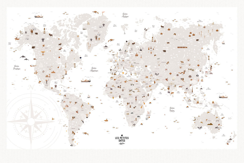 Affiche "Carte du monde"