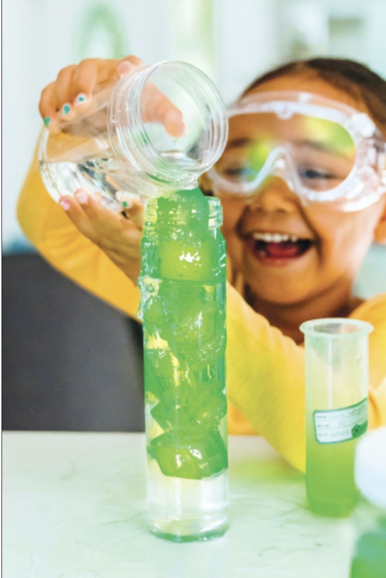 Cube lumineux pour le bain - vert