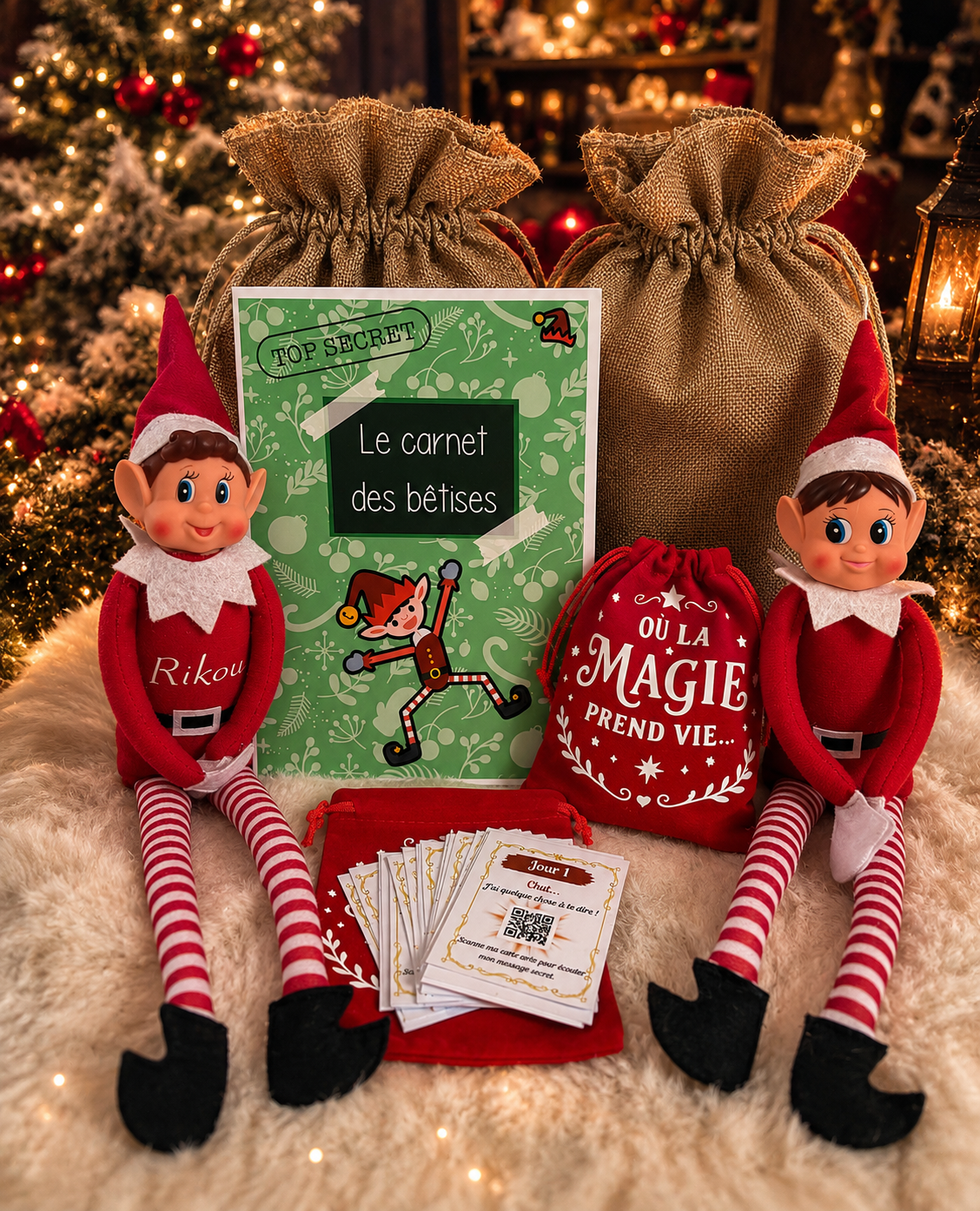 Hotte Magique – 24 audios de votre lutin & Carnet des Bêtises