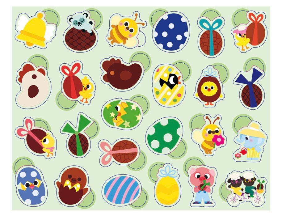 BOÎTE MÉTAL - 300 GOMMETTES PÂQUES