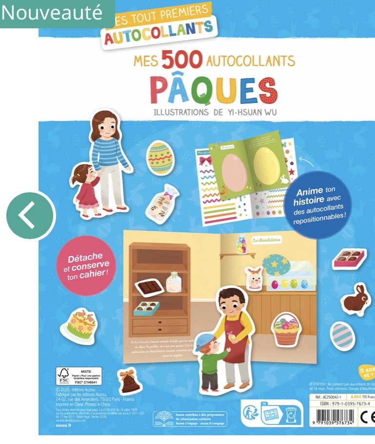 MES TOUT PREMIERS AUTOCOLLANTS - MES 500 AUTOCOLLANTS PÂQUES