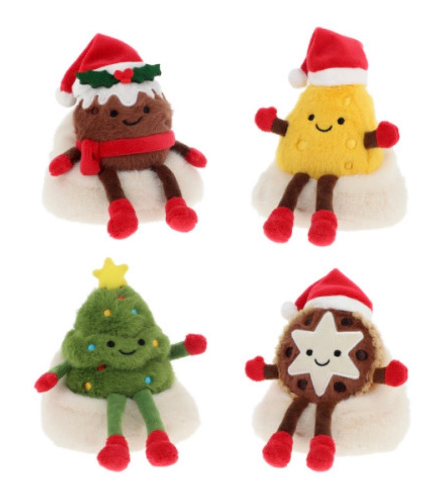 Peluche de Noël assises - KEELECO - PRÉCOMMANDE