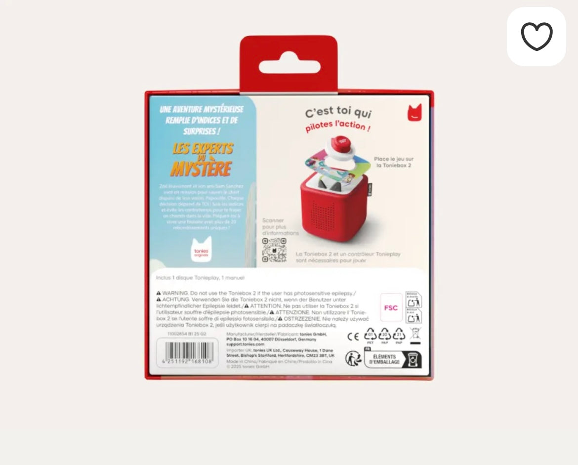 Les Experts Du Mystère : Papouille À Disparu ! Tonieplay