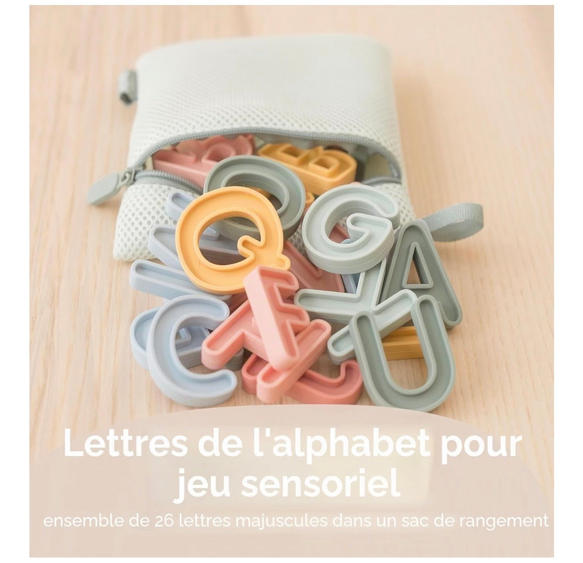 Alphabet pour jeu sensoriel