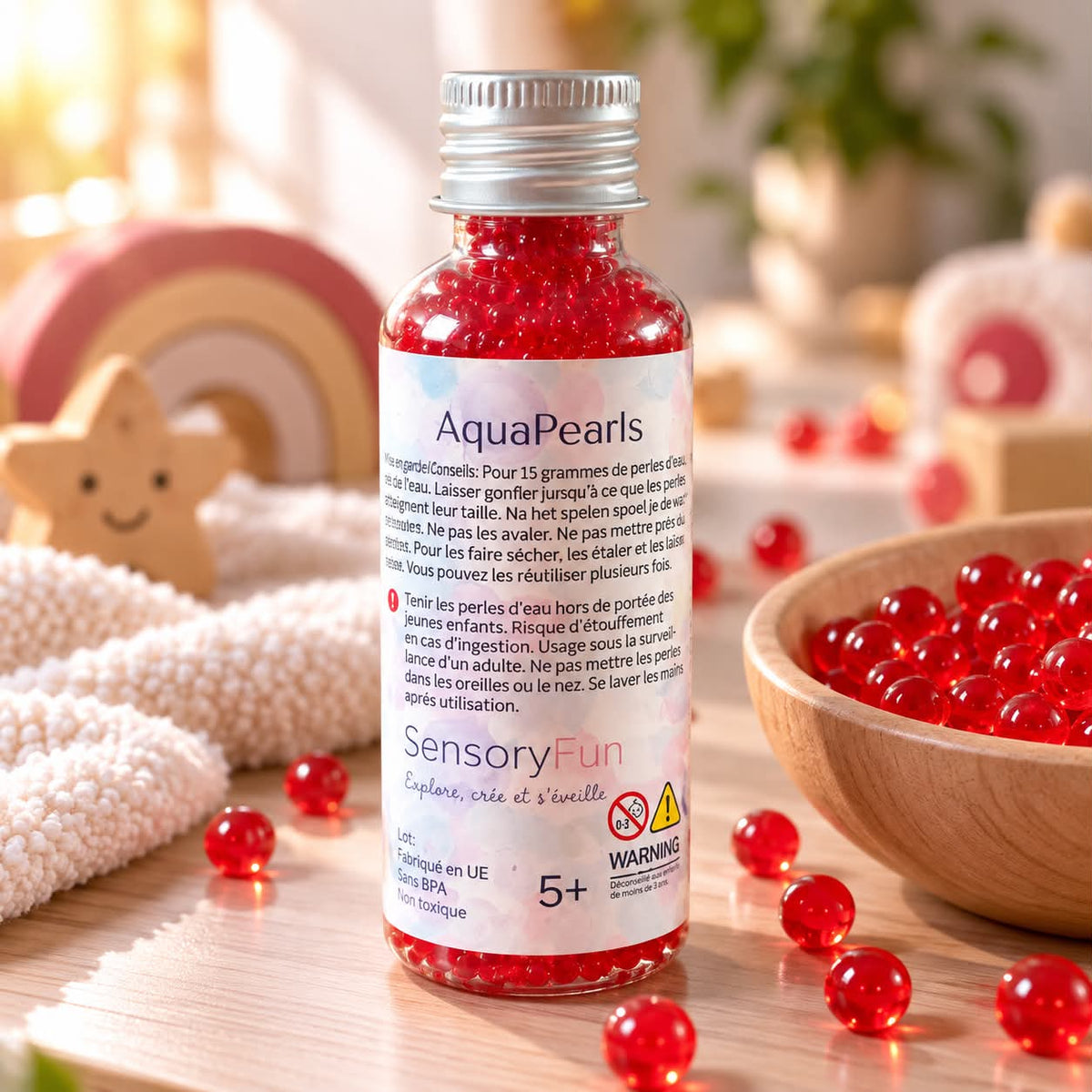 Aquapearls sensorielle - rouge