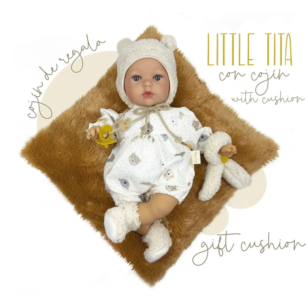 POUPÉE PETITE TITA AVEC COUSSIN
