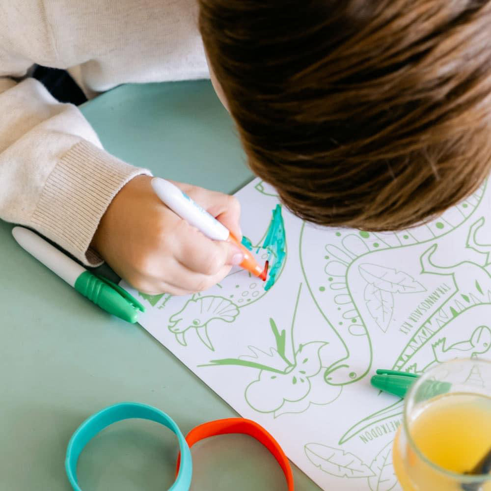Mini coloriage réutilisable - les dinosaures