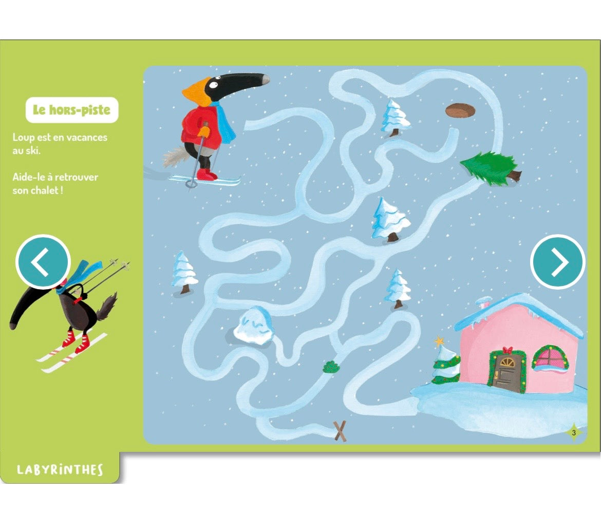 MES JEUX EFFAÇABLES LOUP - SPÉCIAL NOËL