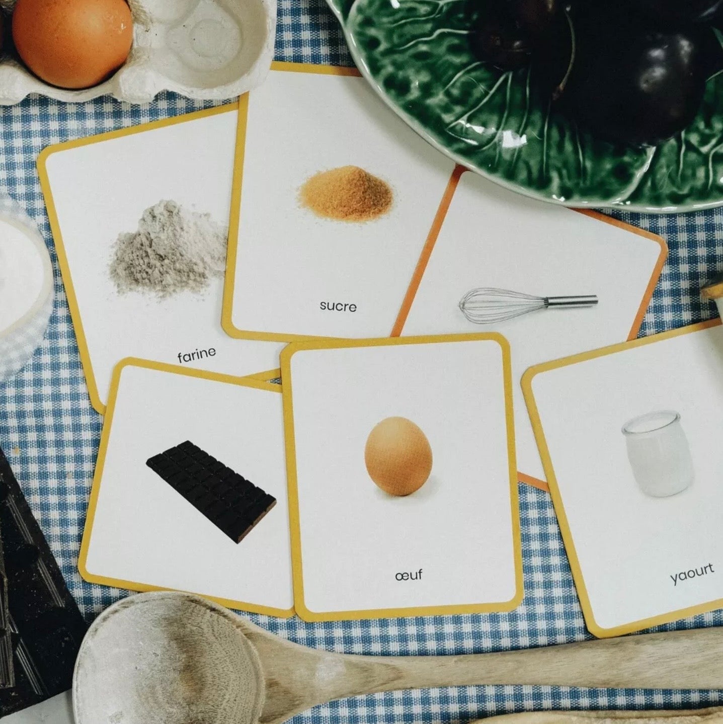 Mini-Mondy, coffret multi-jeux (cartes de vocabulaire) - Cuisine