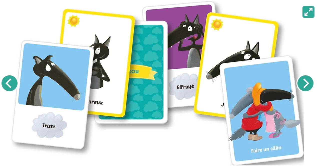 JEU DE CARTES - JEU DU LOUP - les émotions
