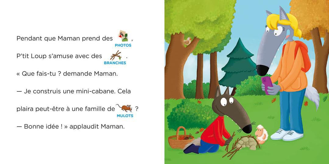 Je lis avec toi - p’tit loup se balade en forêt