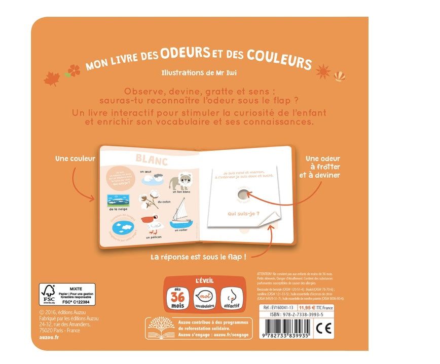 MON LIVRE DES ODEURS ET DES COULEURS - le monde
