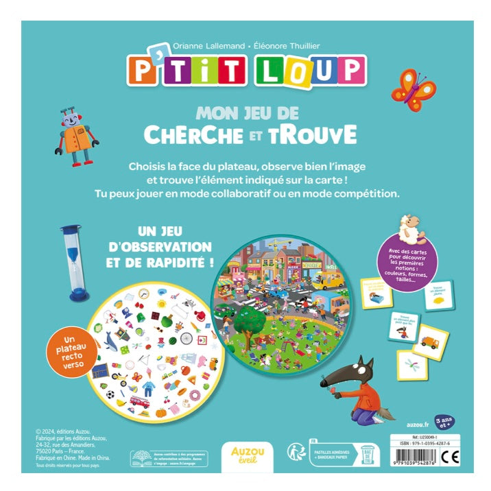 GRANDS JEUX - P'TIT LOUP - mon jeu cherche et trouve