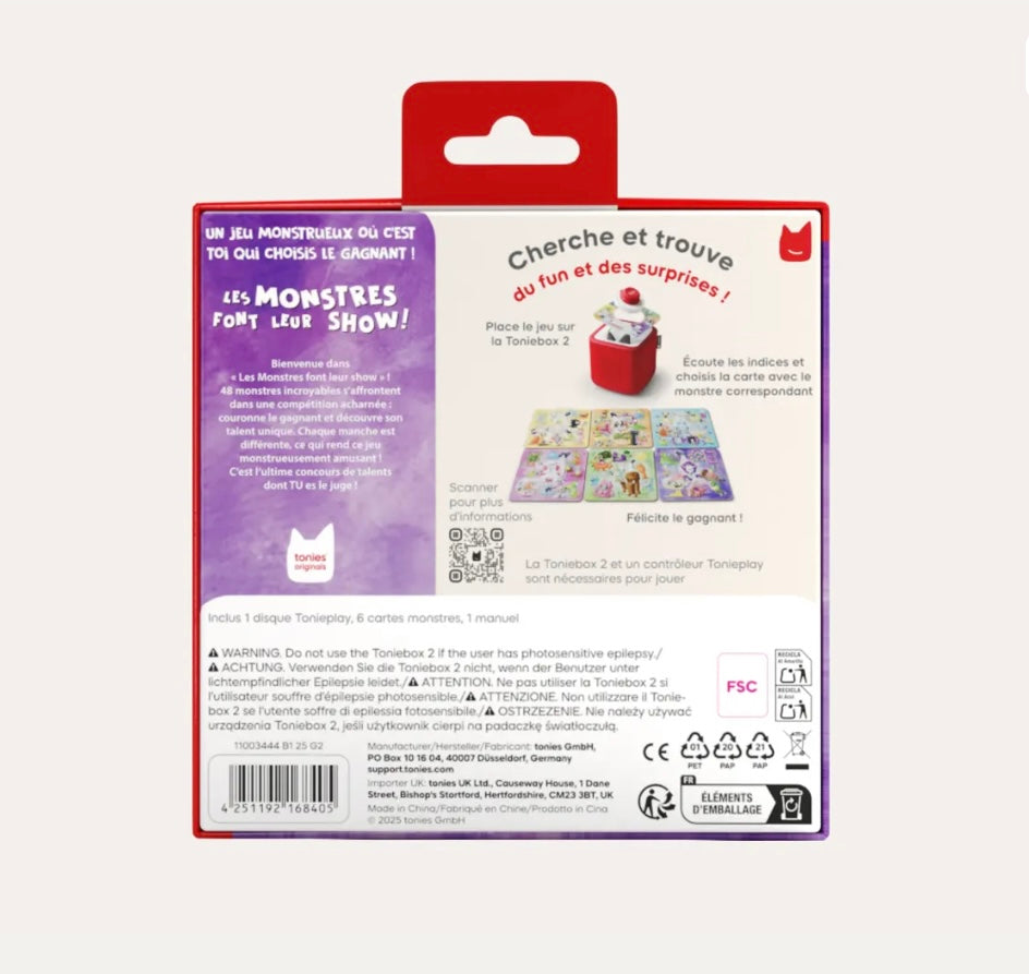 Les Monstres Font Leur Show ! : Tonieplay