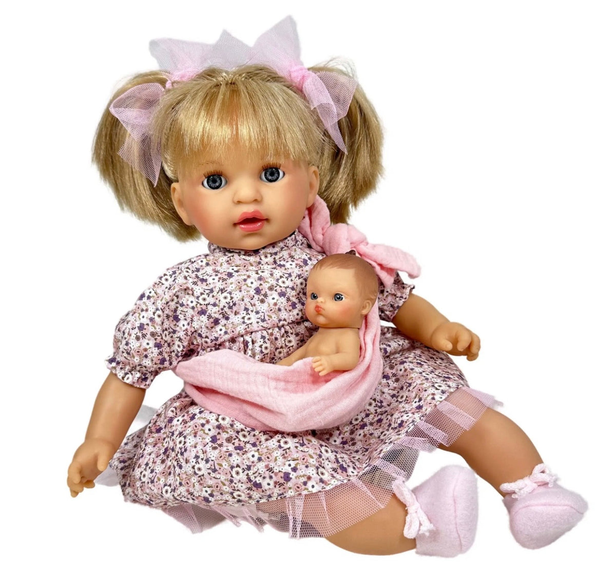 Poupée Alex avec son bébé blond