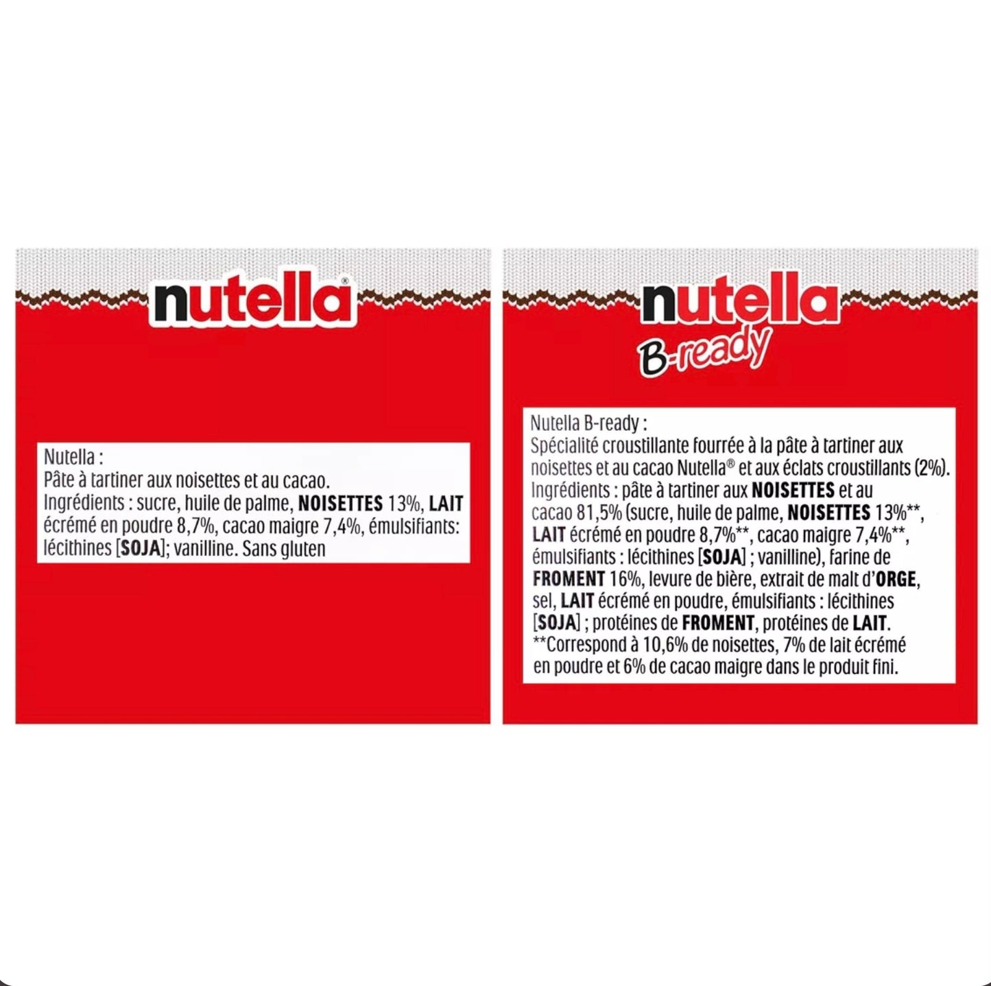 Calendrier de l’Avent 2025 - Nutella