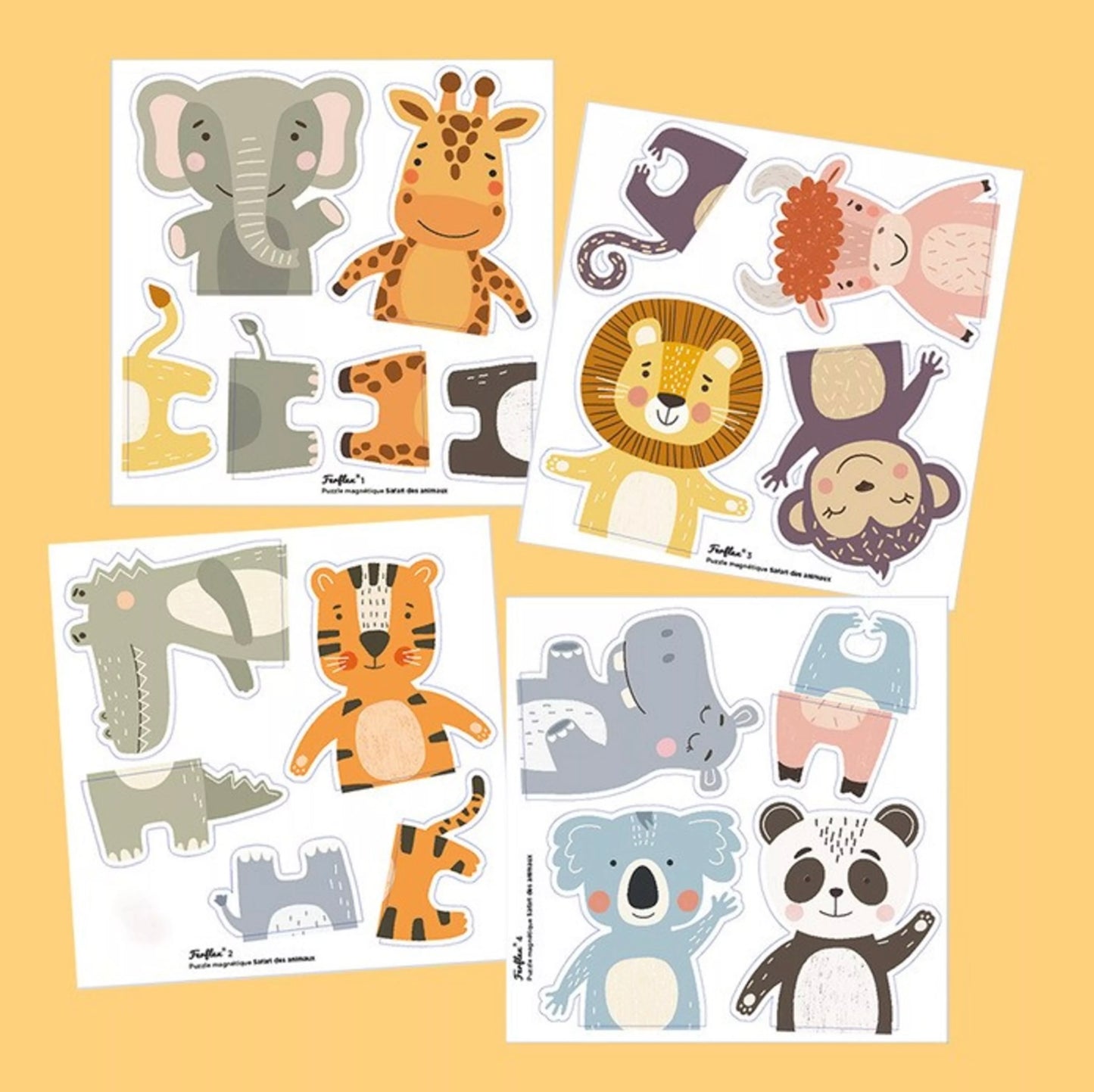 Puzzle magnétique - Safari des animaux