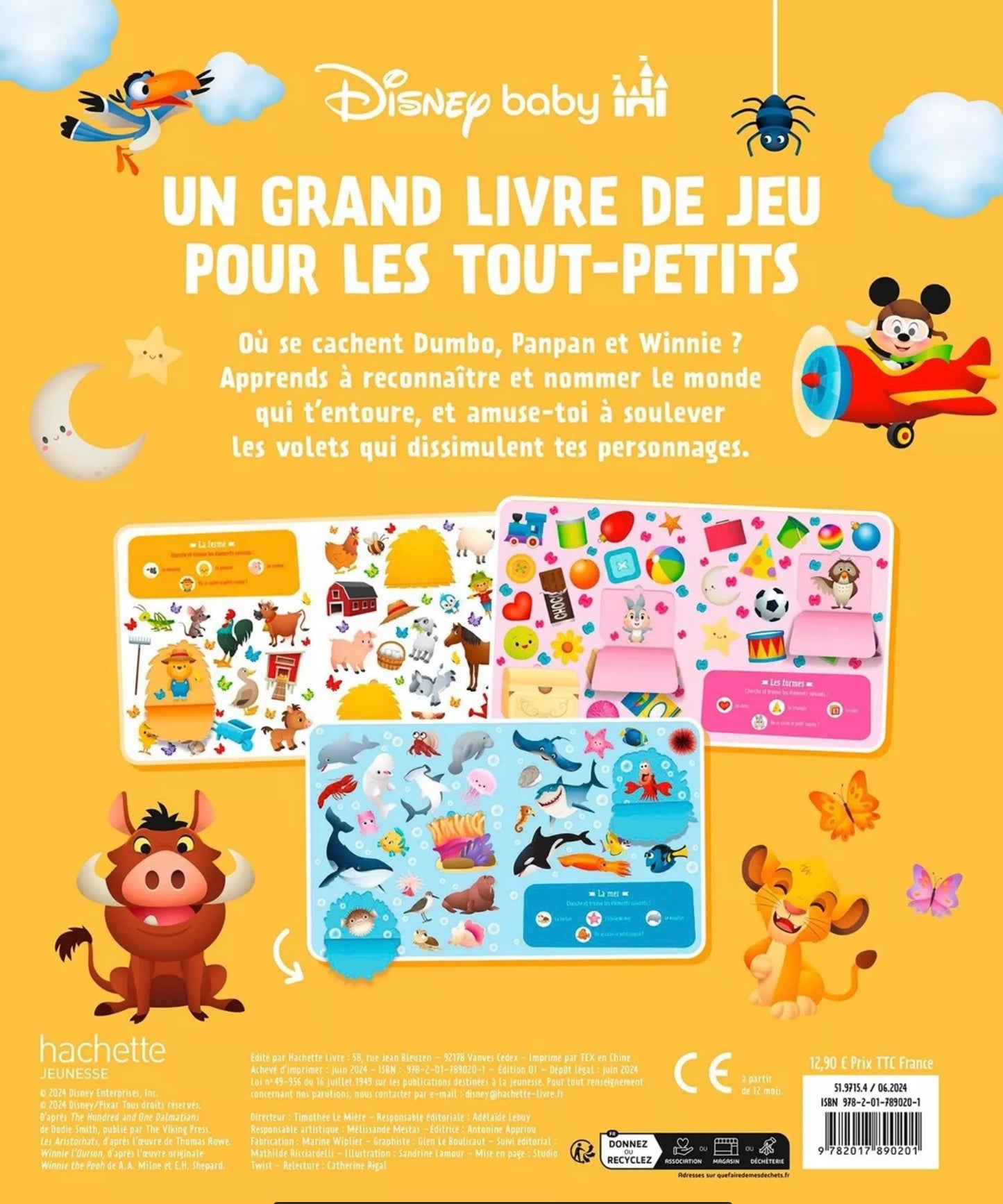 LIVRE - DISNEY BABY - Mon Cherche et Trouve - J'ai 1 an
