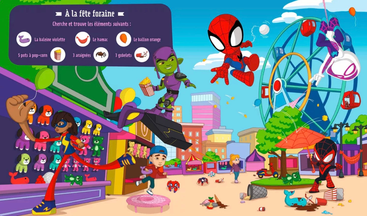 LIVRE - DISNEY - Mon cherche et trouve - J'ai 4 ans - Spidey et ses amis extraordinaires