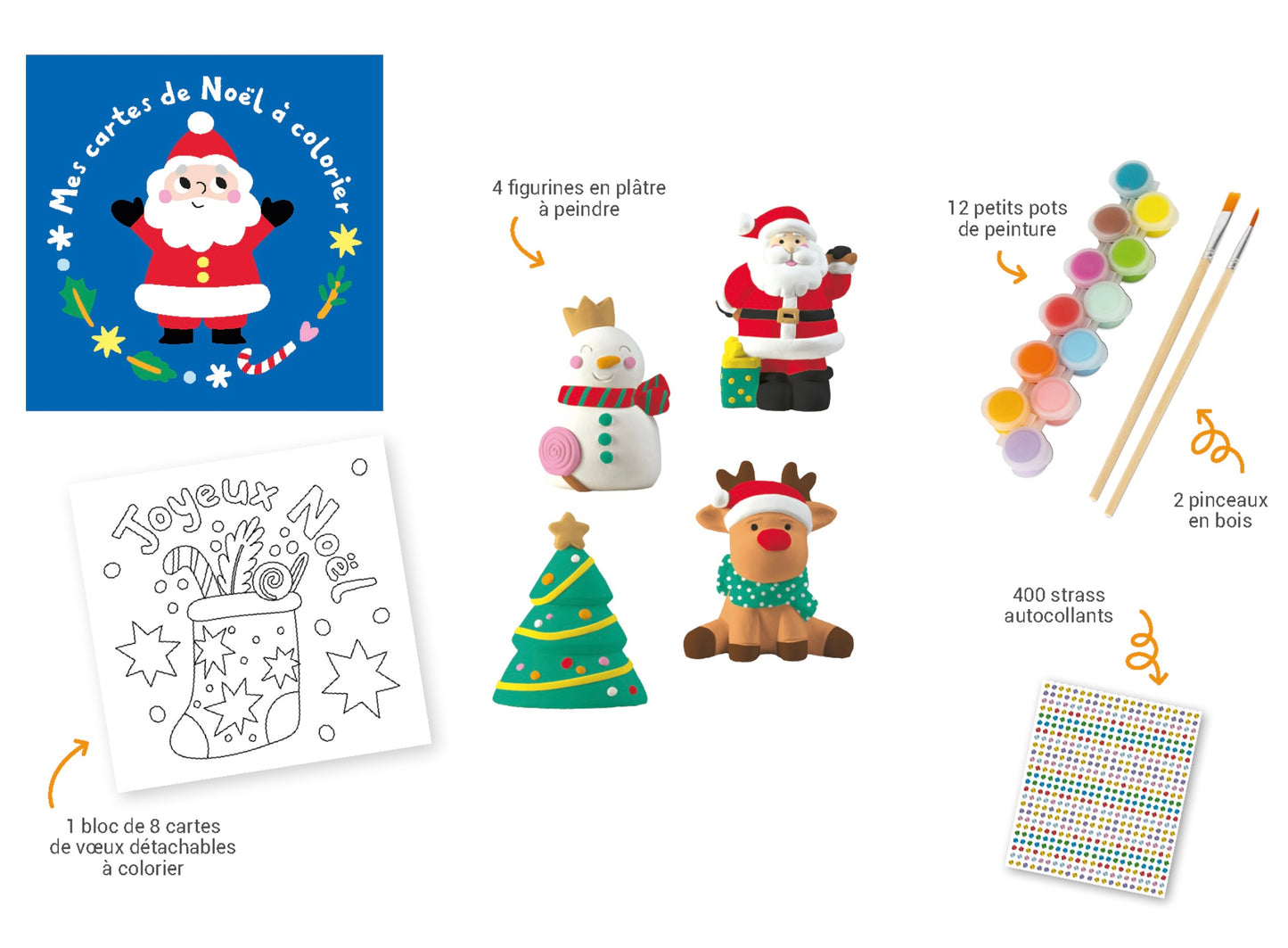 Mes jolies figurines de Noël à peindre