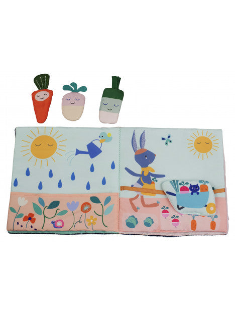 Mon 1er Livre d'éveil POP UP en Tissu GABIN LAPIN