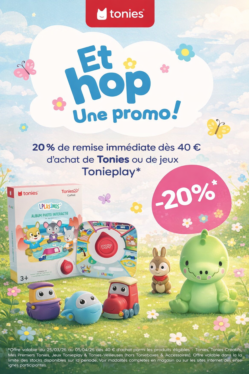 Offre du 25 mars au 5 avril