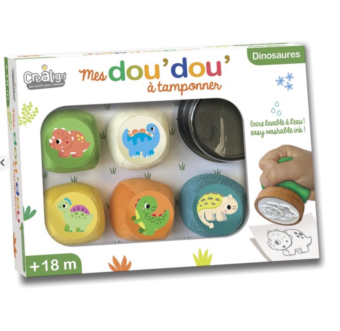MES DOU'DOU' DINOSAURES A TAMPONNER