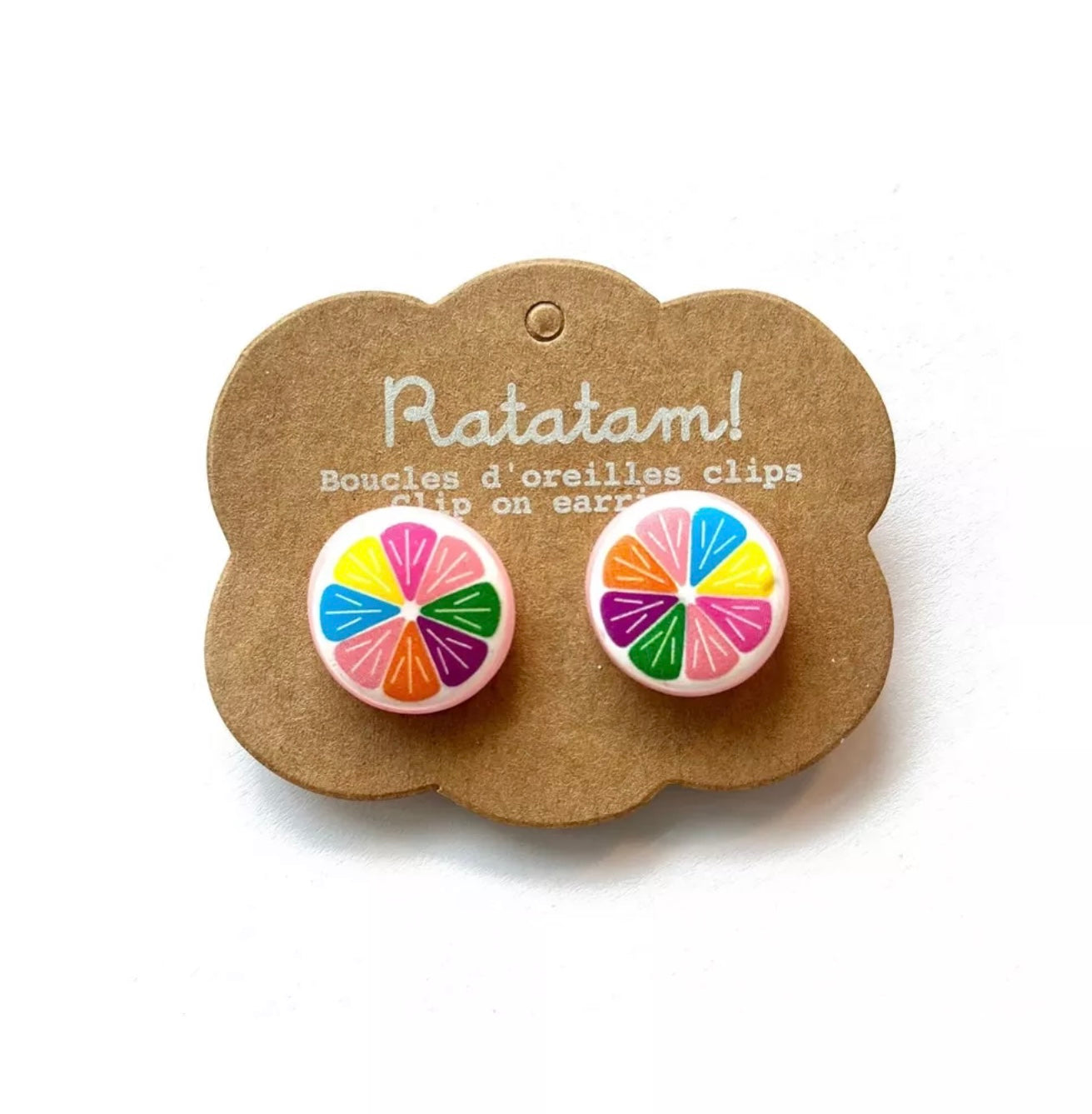 Boucles d’oreille clip FRUITS