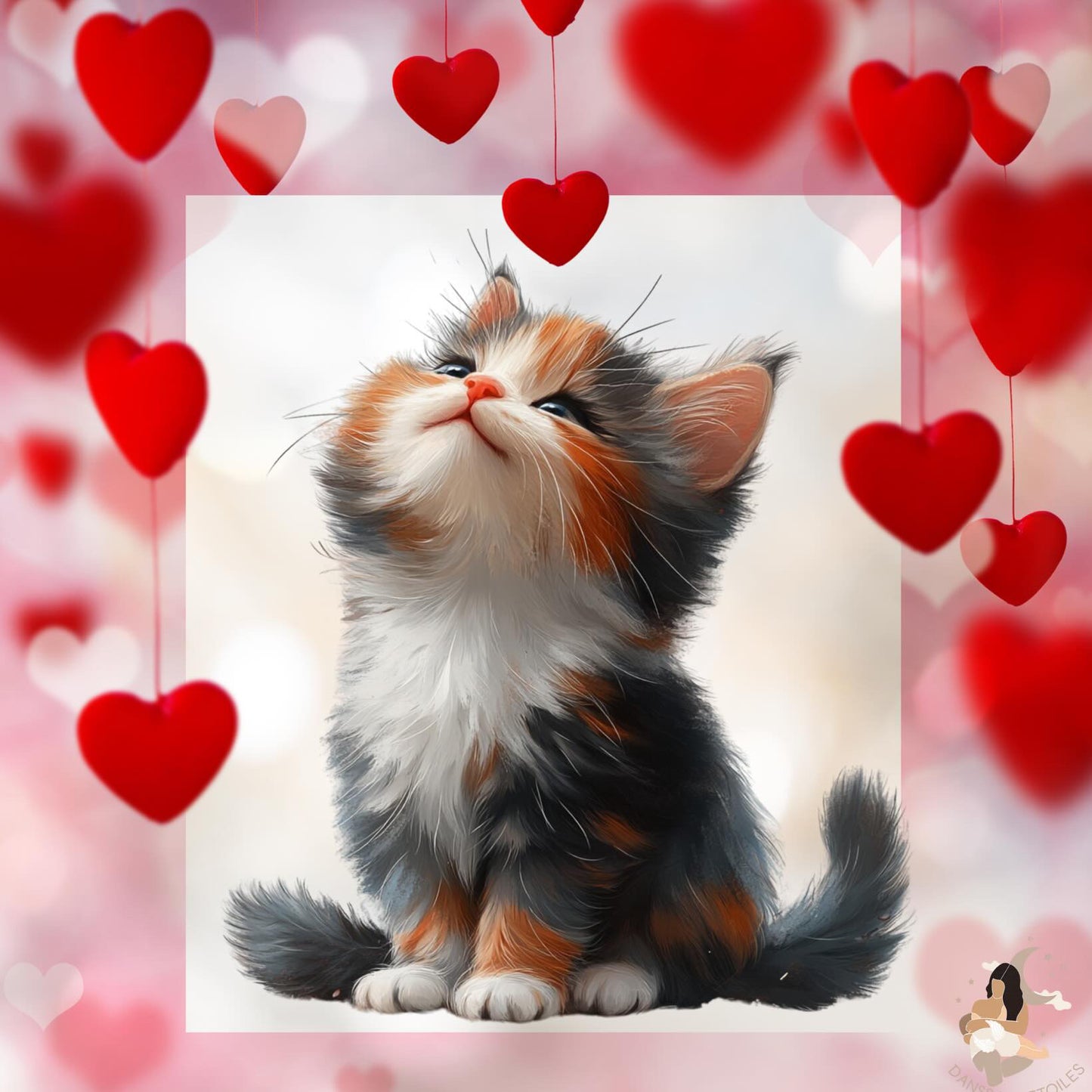 Film protecteur Tonies - Stickers personnalisable - Saint Valentin chat