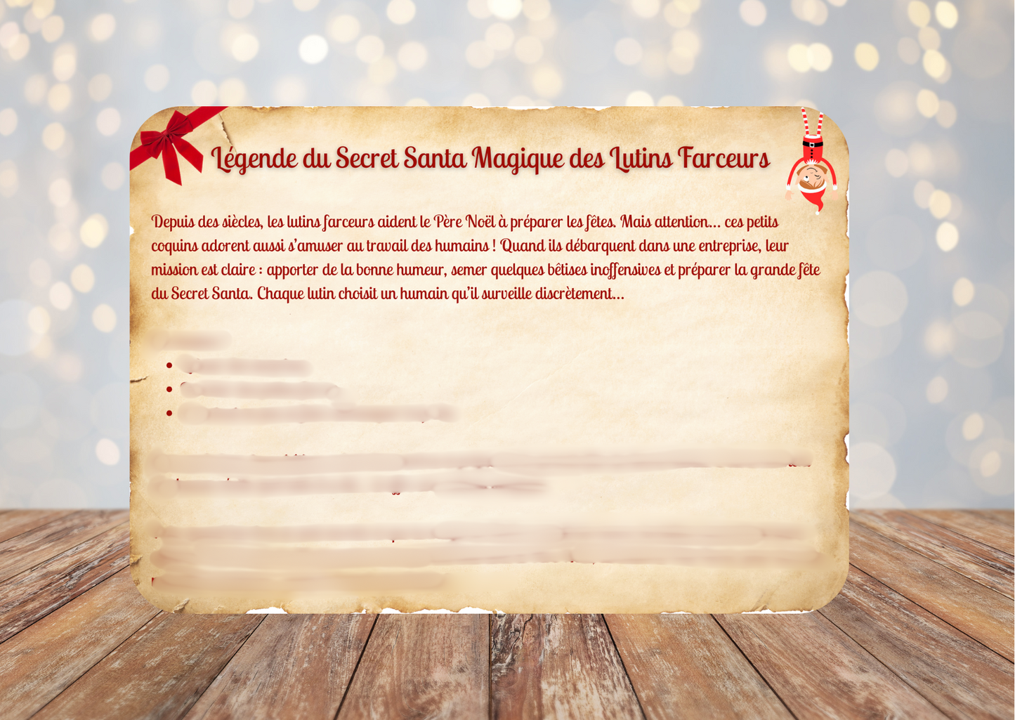 Le Secret Santa magique des Lutins Farceurs spécial entreprise