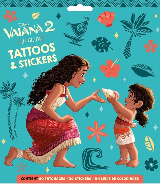 VAIANA 2 - Pochette plate - Tattoos et Stickers - Disney