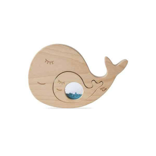 Puzzle sensoriel baleine et son bébé