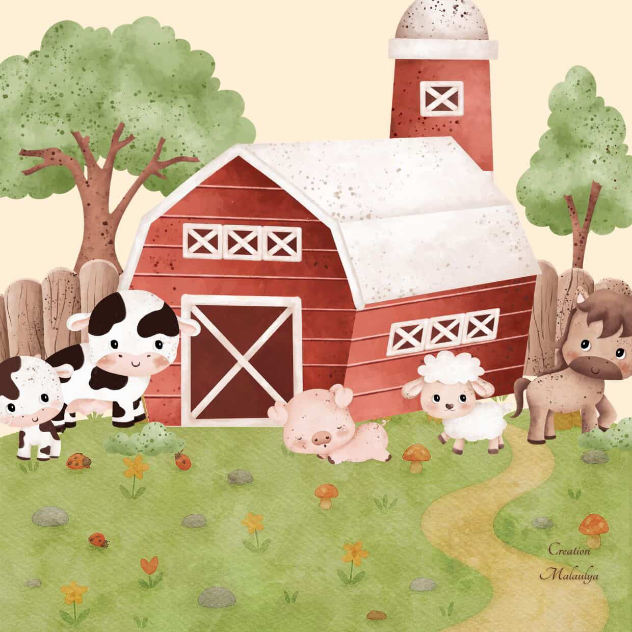 Film protecteur Tonies - Stickers personnalisable - Ferme
