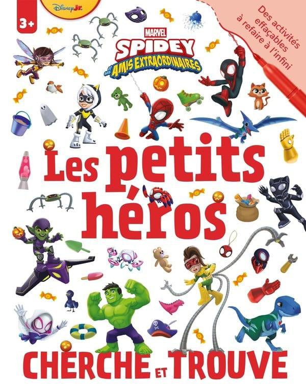Marvel Spidey et ses amis extraordinaires : Cherche et Trouve - Cahier de jeux effaçable - Les Petits Héros