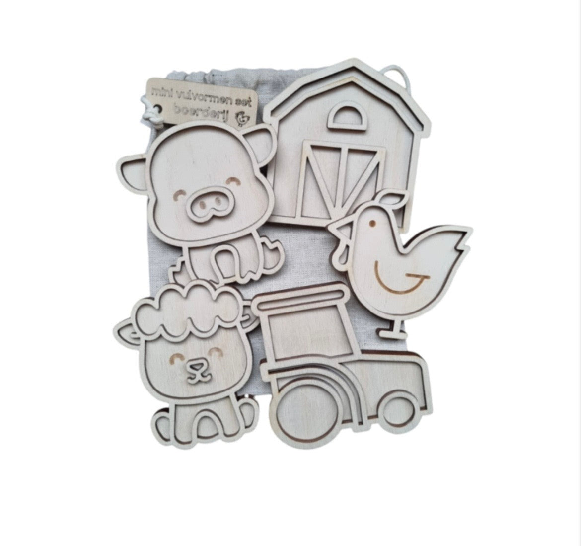 Mini set de moules en plastique - 5 modèles