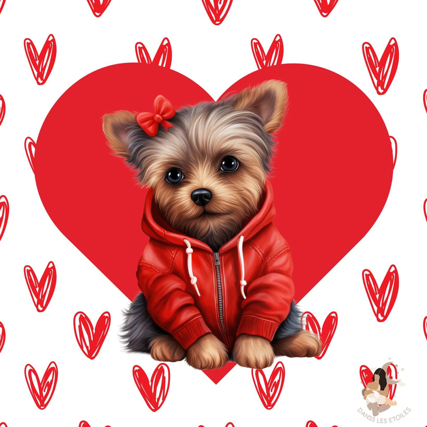 Film protecteur Tonies - Stickers personnalisable - Saint Valentin chien