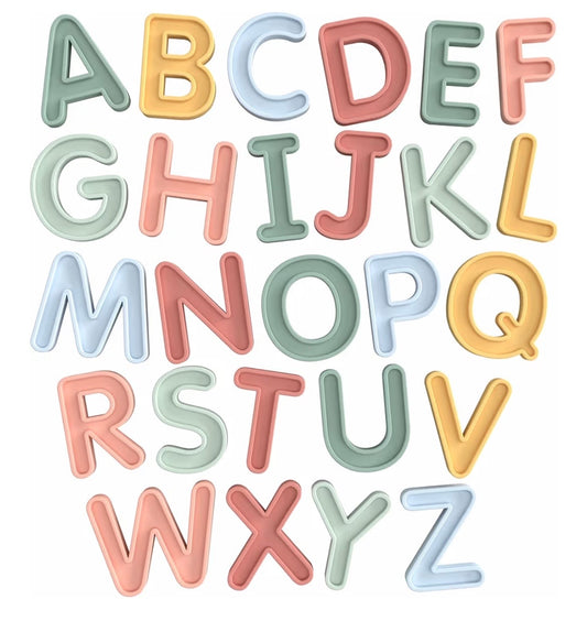 Alphabet pour jeu sensoriel