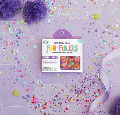 Fun Fillers pour bouteille et jeu sensoriel - espace