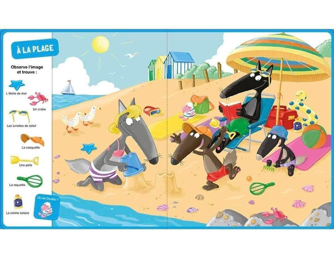 Cherche et trouve des tout petits - p’tit loup - vive les vacances