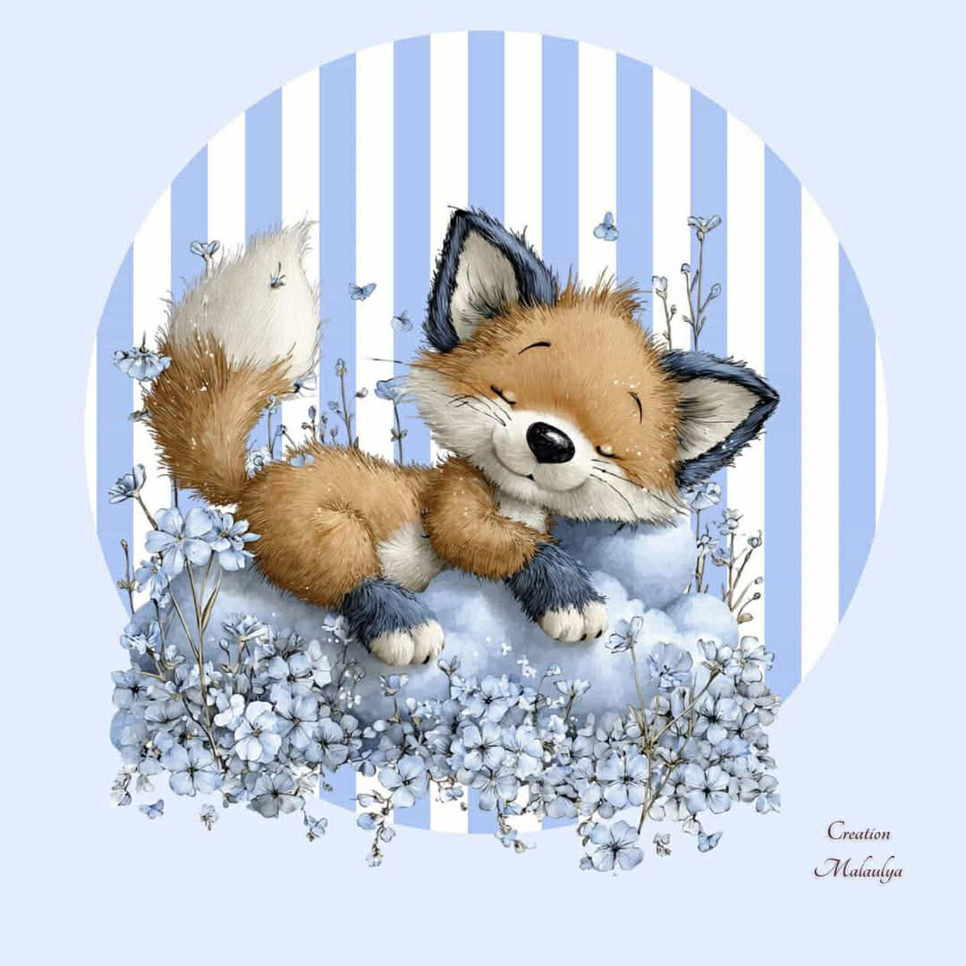 Film protecteur Tonies - Stickers personnalisable - Renard tout fleuri