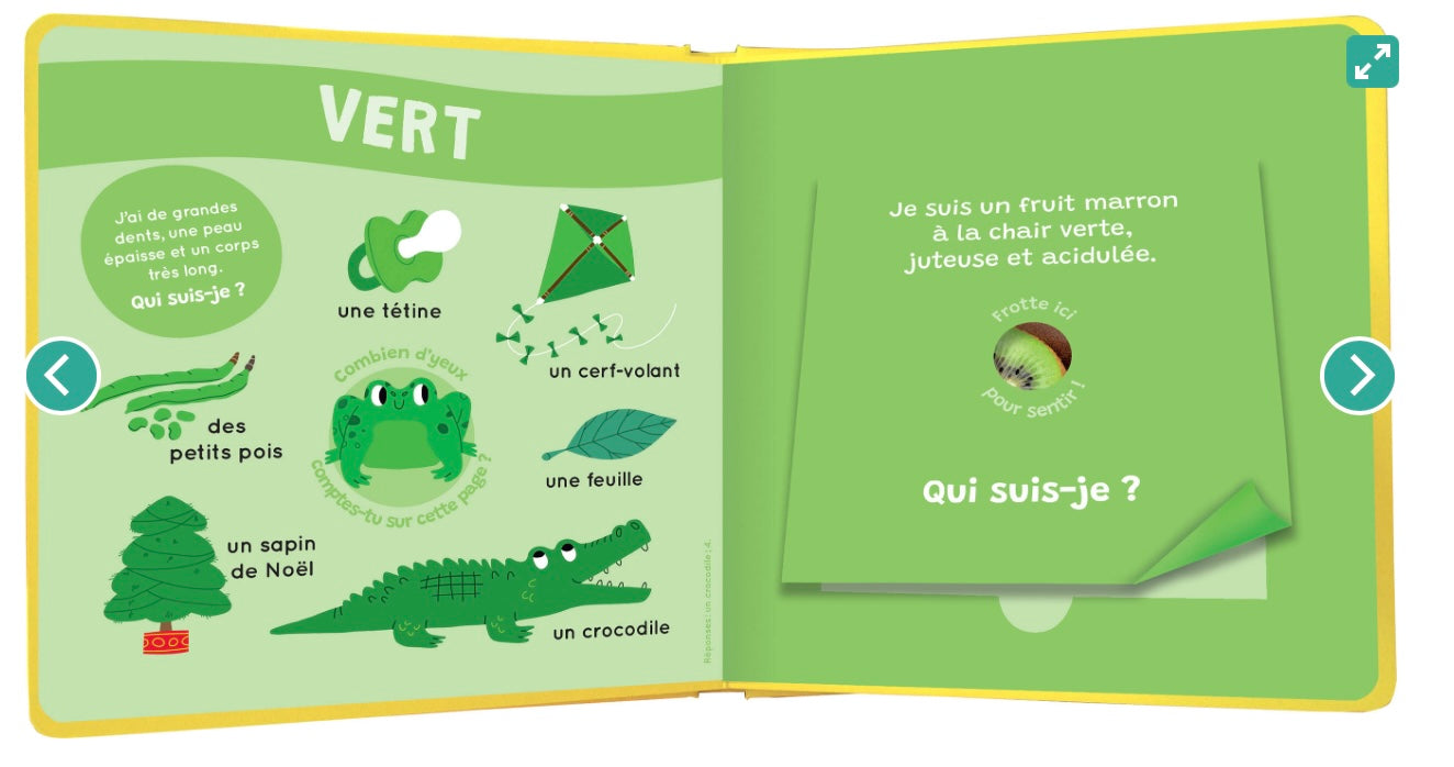 MON LIVRE DES ODEURS ET DES COULEURS - mes premières odeurs