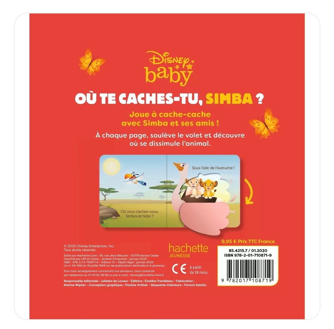 LIVRE - DISNEY BABY - Où te caches-tu, Simba ?