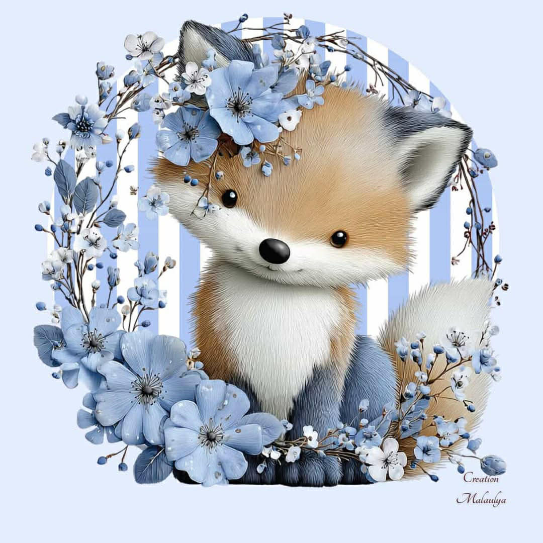 Film protecteur Tonies - Stickers personnalisable - Renard tout fleuri