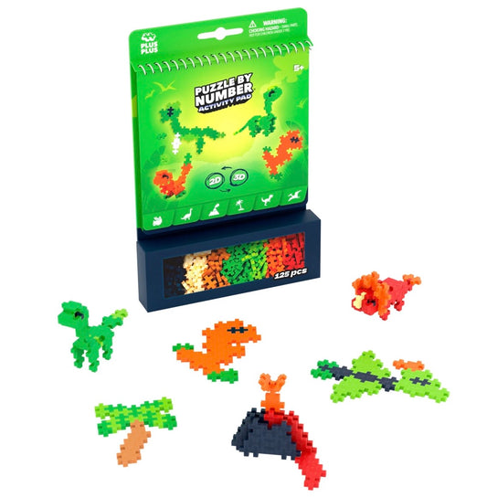 Bloc d'activités 125 Pcs - PLUS PLUS - Dinosaure