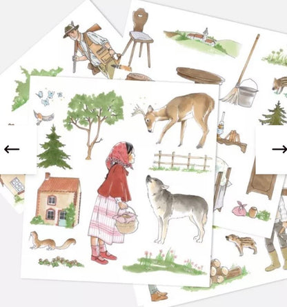 Jeu de magnets - l'histoire du petit chaperon rouge