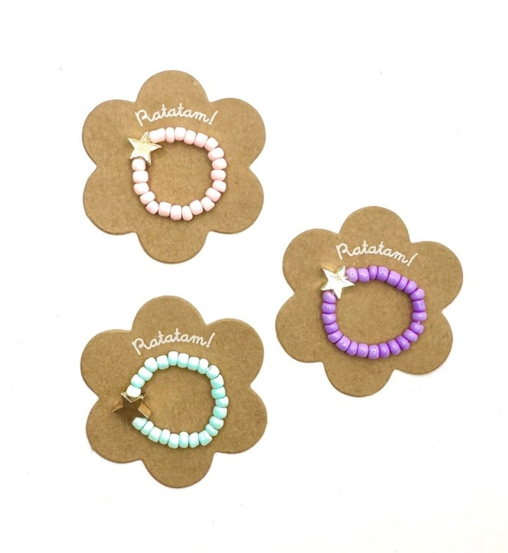 Bague élastique étoile : 3 modèles